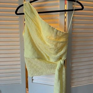 Amanda Uprichard One Shoulder Bexley Top